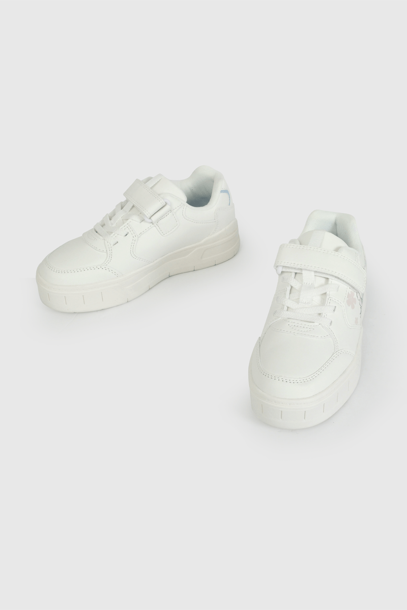 Zapatilla Blanca con Plataforma de Stitch