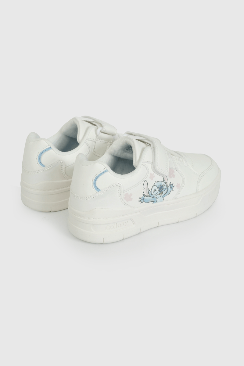 Zapatilla Blanca con Plataforma de Stitch