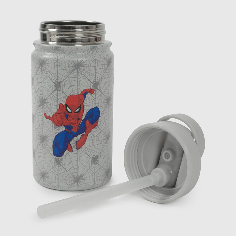 Botella Gris Spiderman de Niño talla Única