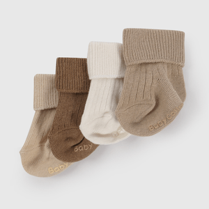 Pack Cuatro Calcetines Unisex de Bebé de New born talla Única
