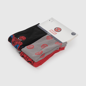 Pack Cuatro Calcetín Rojo Spiderman de Niño talla 23/25 a 34/37