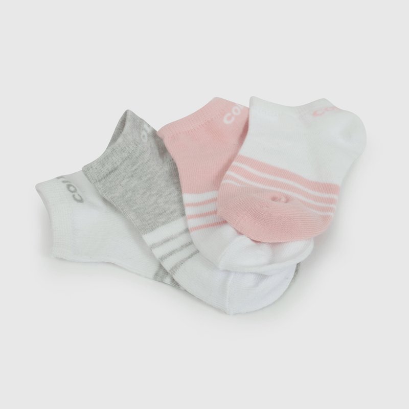 Pack Cuatro Calcetines Cortos Blanco de Niña preavance 23/25 a 34/37