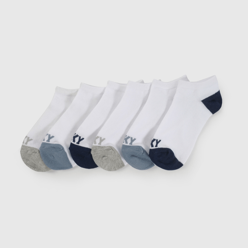 Pack Seis Calcetín Cortos Blanco De Niño talla 23/25 a 34/37
