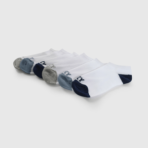 Pack Seis Calcetín Cortos Blanco De Niño talla 23/25 a 34/37