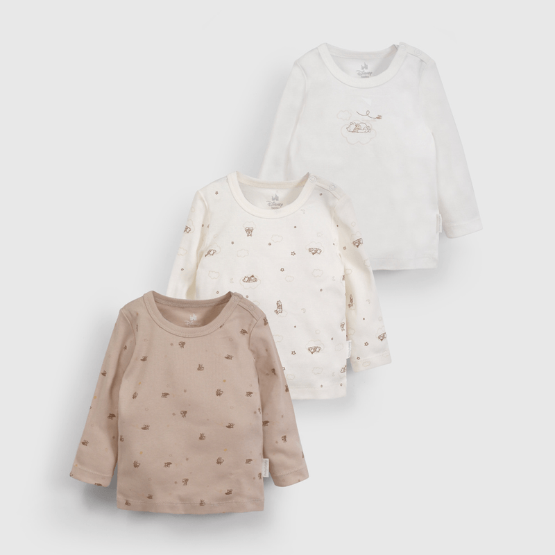 Pack 3 Camisetas Disney Unisex de Bebé de New born talla 0/3 M a 12/24M