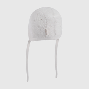 Capota Tejida Blanca de Bebé de New born talla Única