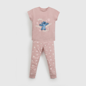 Pijama Rosado Lilo Stitch de Niña talla 2 a 12 años