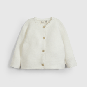 Chaleco Blanco Tejido Unisex de New born talla RN a 6/9 M