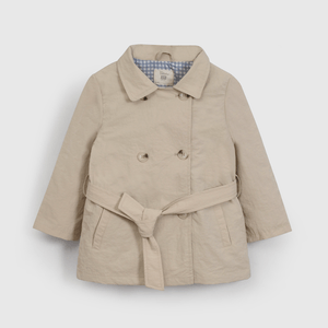 Chaqueta Beige Con Gorro de Niña Infantil talla 3/6 M a 24m/36 M