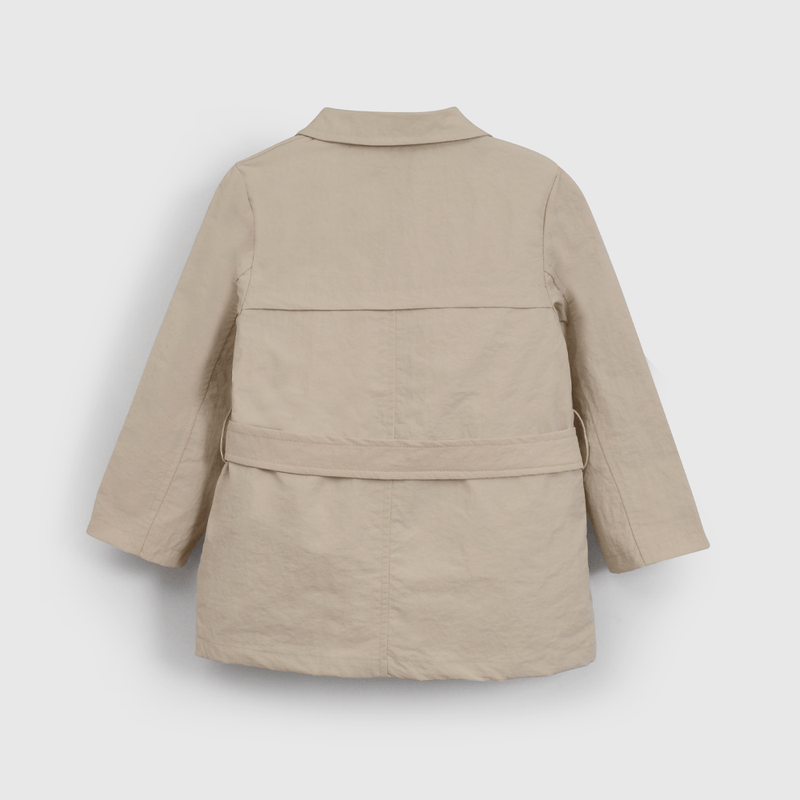 Chaqueta Beige Con Gorro de Niña Infantil talla 3/6 M a 24m/36 M