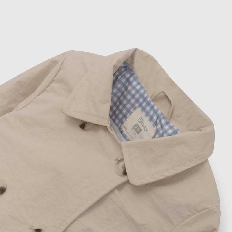 Chaqueta Beige Con Gorro de Niña Infantil talla 3/6 M a 24m/36 M