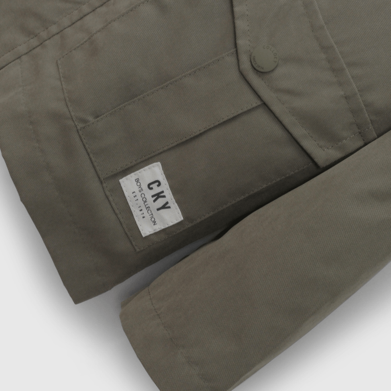 Chaqueta Verde Militar De Niño Infantil talla 3/6 M a 24m/36 M