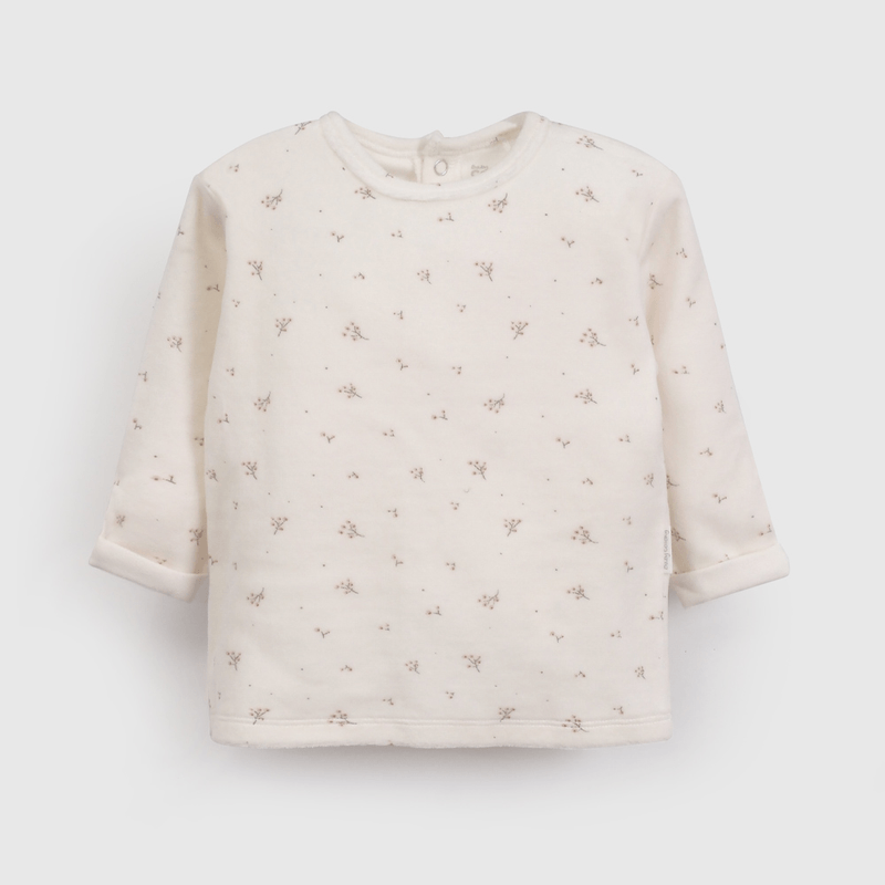 Clemente Blanco Plush Flores de Bebé de New born talla RN a 6/9 M