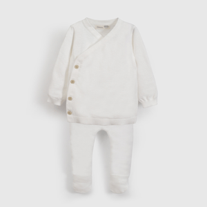 Clemente Blanco Tejido Unisex de New born talla RN a 6/9 M