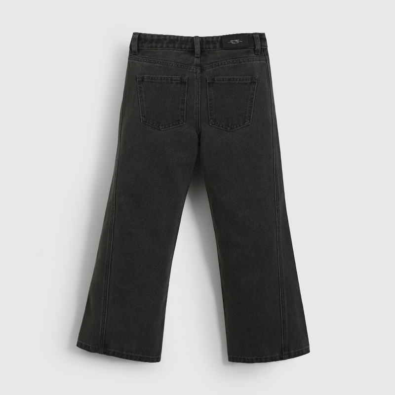 Jeans Negro Flare de Niña talla 3 a 12 Años