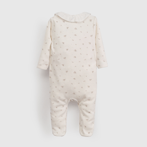 Osito Blanco Plush Flores de Bebé de New born talla RN a 6/9 M