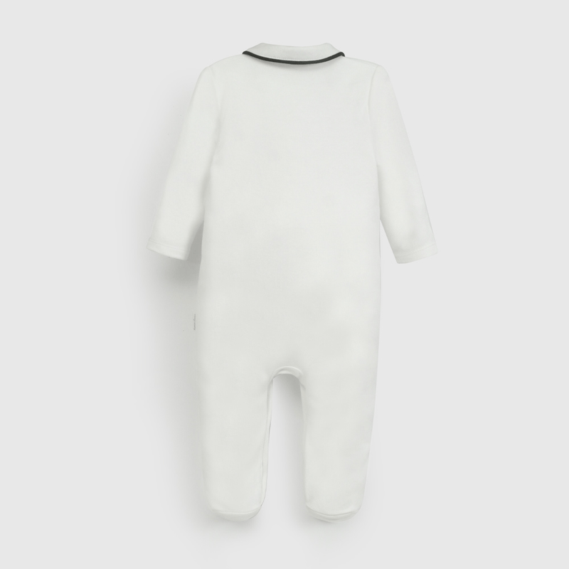 Osito Blanco Cuello de Bebé de New born talla RN a 6/9 M