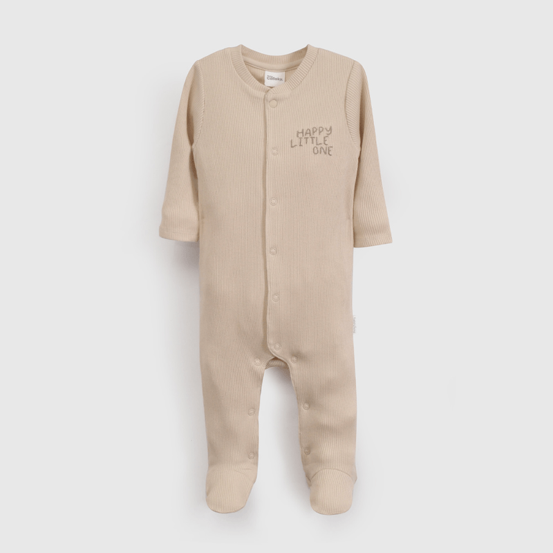 Osito Beige Bordado Unisex de New born talla RN a 6/9 M