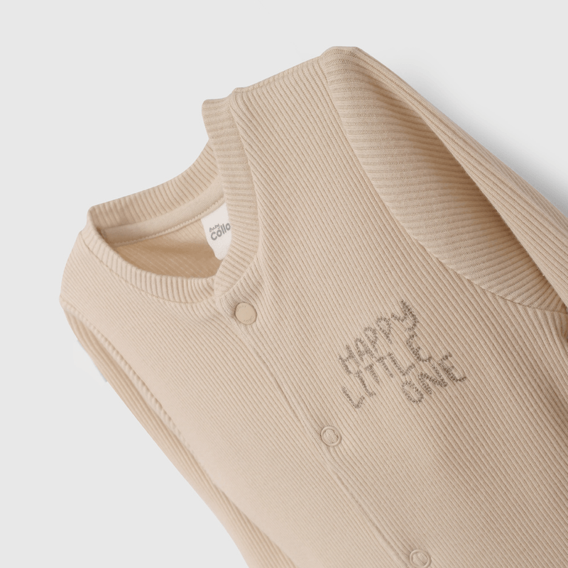 Osito Beige Bordado Unisex de New born talla RN a 6/9 M