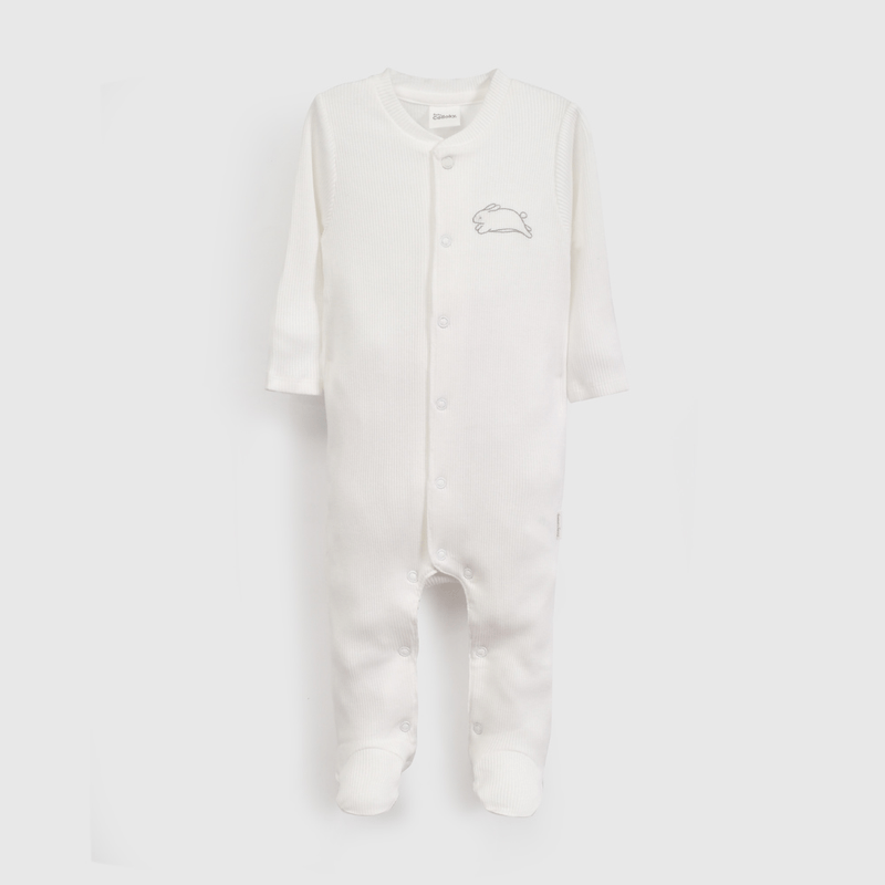 Osito Blanco Bordado Unisex de New born talla RN a 6/9 M