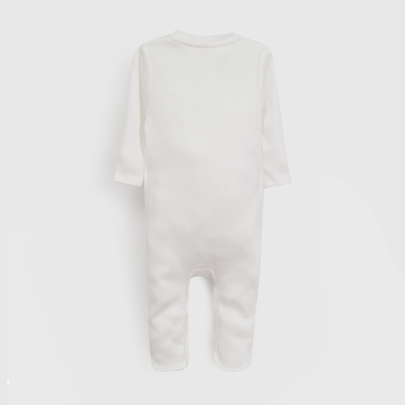 Osito Blanco Bordado Unisex de New born talla RN a 6/9 M