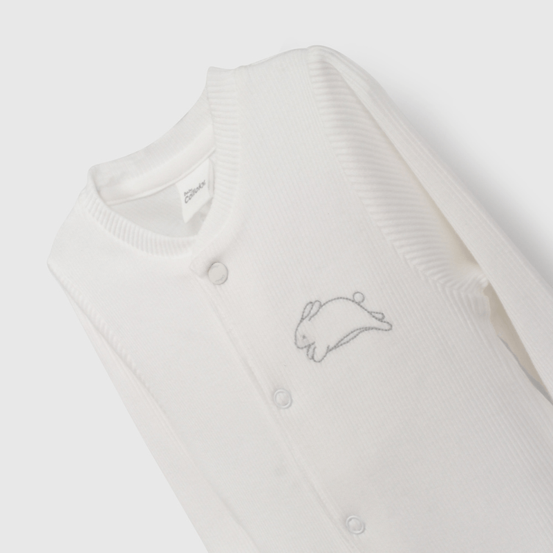 Osito Blanco Bordado Unisex de New born talla RN a 6/9 M