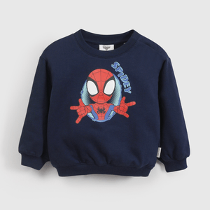 Poleron Azul Spiderman De Niño Infantil talla 3/6 M a 24m/36 M