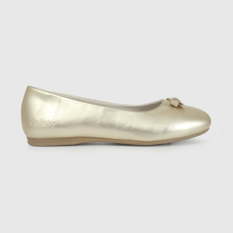 Ballerina Metalizada Dorada de Niño talla 28 a 38