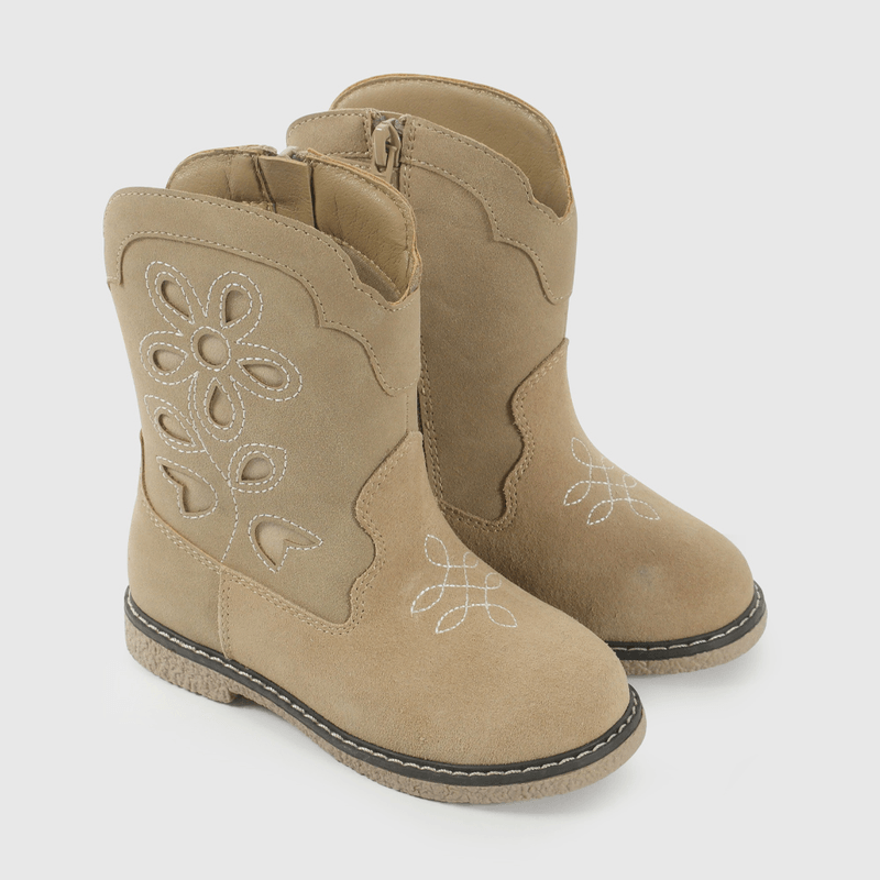 Bota Vaquera Beige de Caminante talla 21 a 27