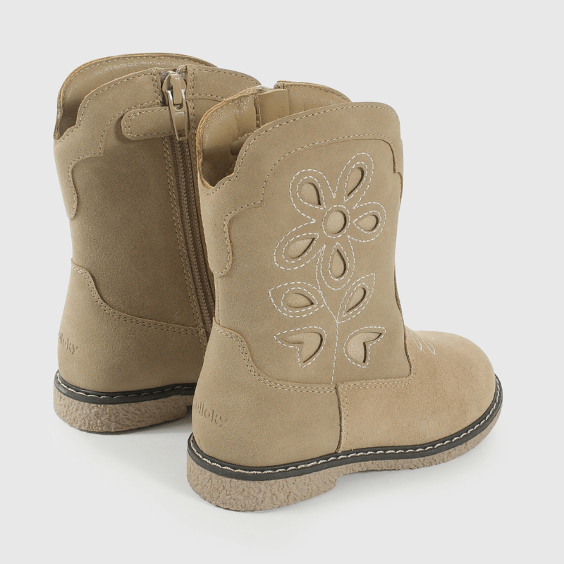 Bota Vaquera Beige de Caminante talla 21 a 27
