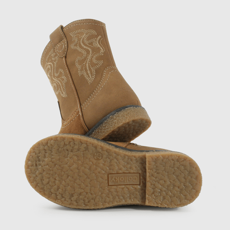 Bota Vaquera Camel de Caminante talla 21 a 27