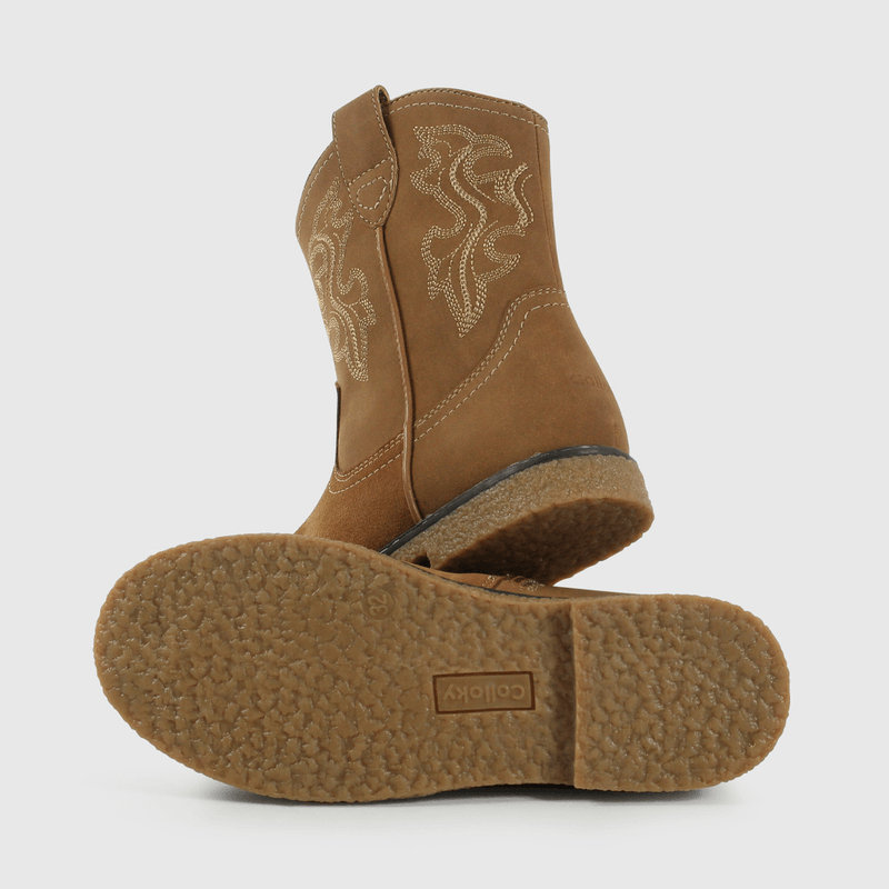 Bota Vaquera Camel de Niño talla 28 a 38