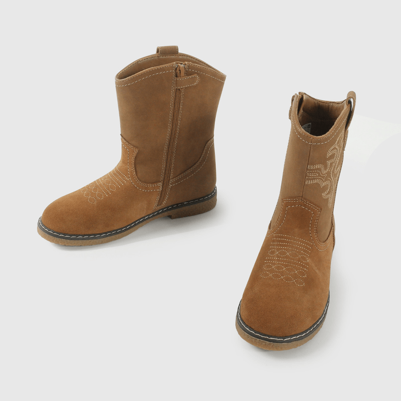 Bota Vaquera Camel de Niño talla 28 a 38