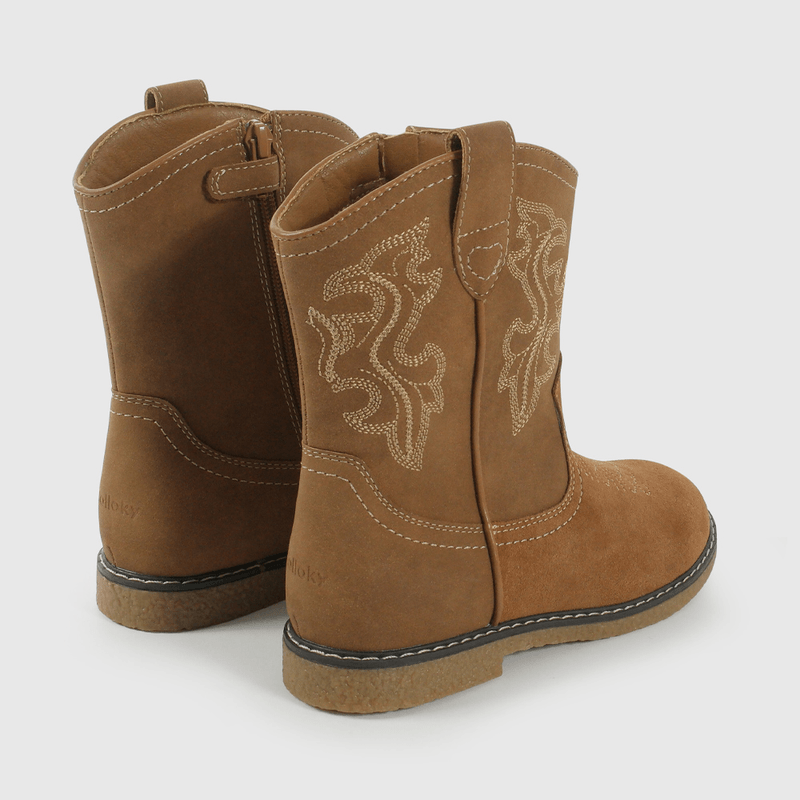 Bota Vaquera Camel de Niño talla 28 a 38