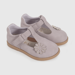 Reina Morada con Aplicación de Flor de Caminante talla 21 a 27