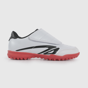 Zapatilla de Fútbol Blanca con Rojo de Niño talla 28 a 38