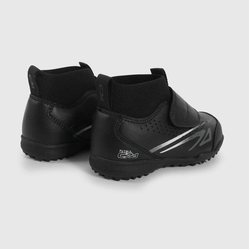 Zapatilla de Fútbol Negra de Caminante talla 21 a 27