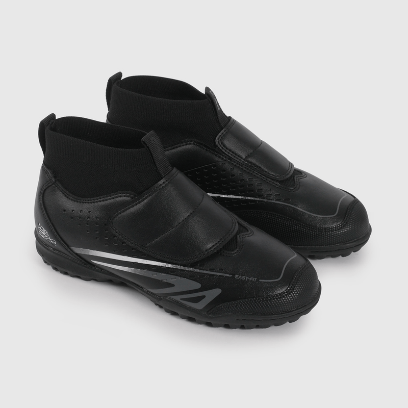 Zapatilla de Fútbol Negra de Niño talla 28 a 38