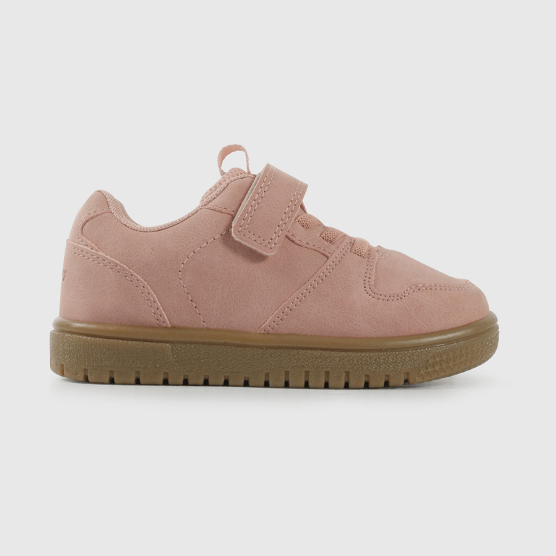 Zapatilla Urbana Rosada con Velcro Elástico talla 21 a 27