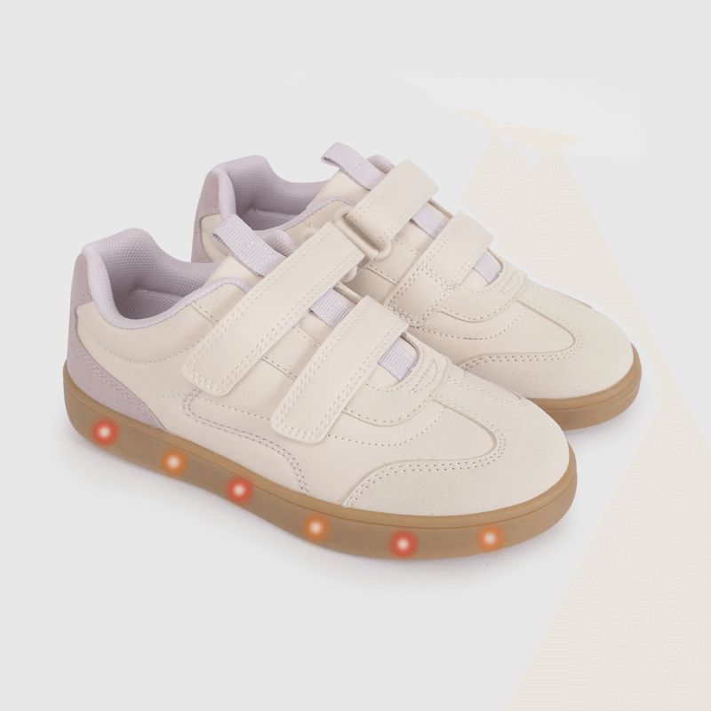 Zapatilla de Luces Blanca de Niño talla 28 a 38