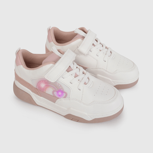 Zapatilla con Luces y Velcro Blanca de Niño  talla 28 a 38