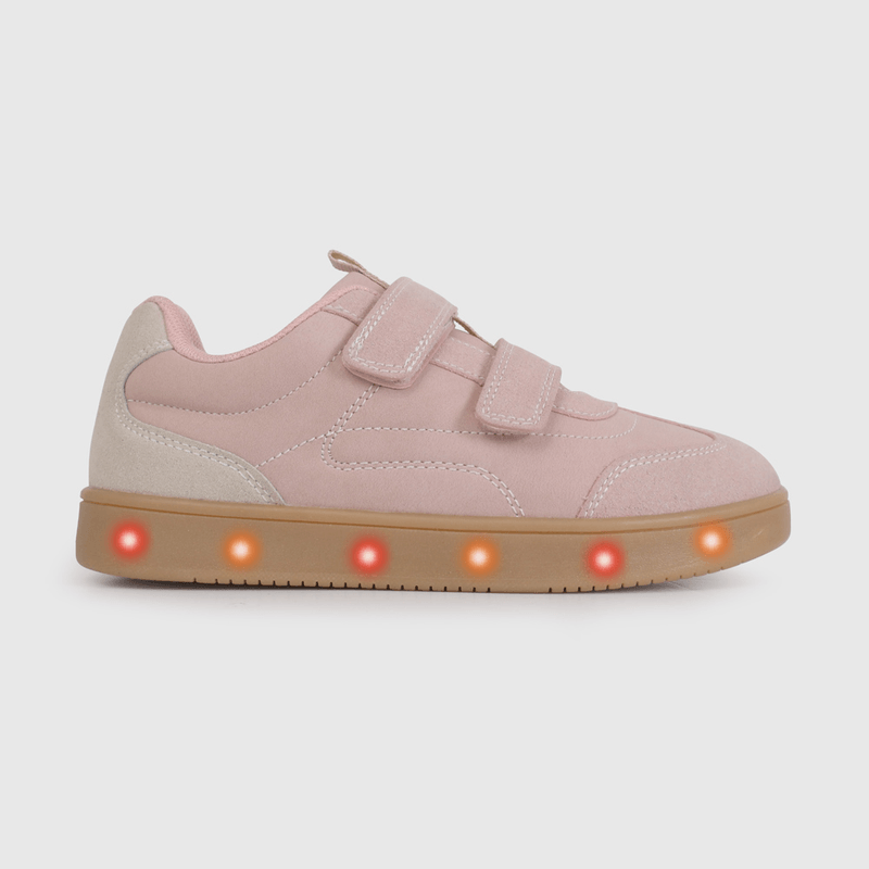 Zapatilla de Luces Rosada de Niño talla 28 a 38
