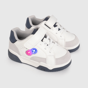 Zapatilla de Luces Blanca Temática Gamer de Caminante talla 21 a 27