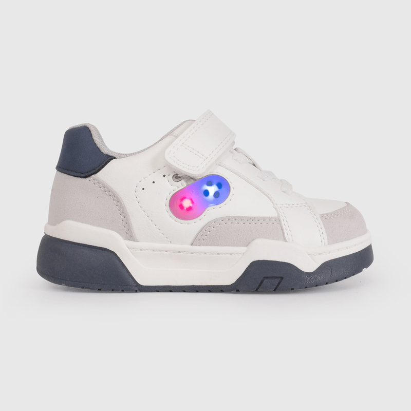 Zapatilla de Luces Blanca Temática Gamer de Caminante talla 21 a 27