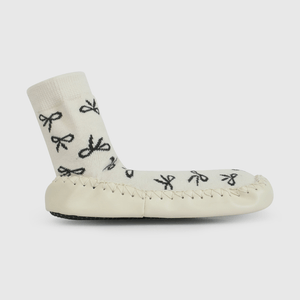 Calcetín Beige Antideslizante Cintas de Niña talla 23/25 a 34/37