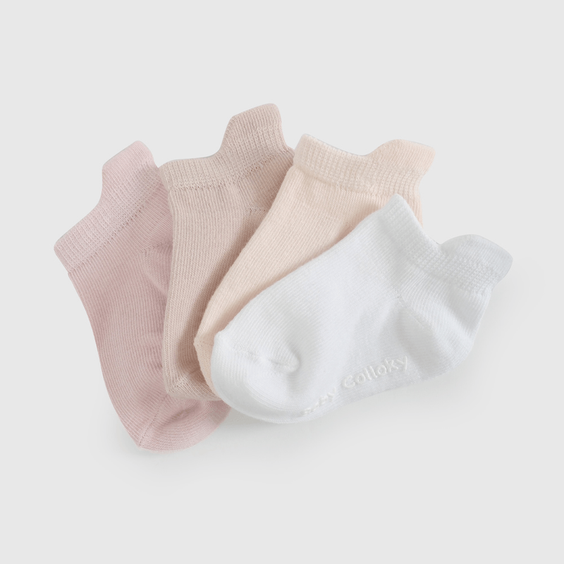 Pack Cuatro Calcetines Cortos de Niña Infantil talla 14/16 a 23/25