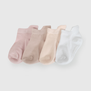 Pack Cuatro Calcetines Cortos de Niña Infantil talla 14/16 a 23/25