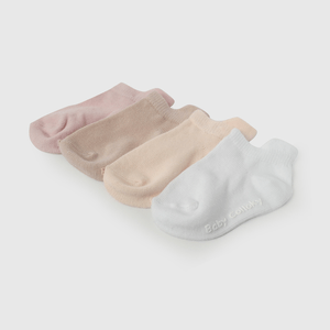 Pack Cuatro Calcetines Cortos de Niña Infantil talla 14/16 a 23/25