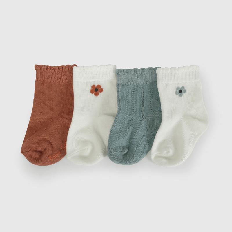 Pack Cuatro Calcetines Multicolor de Niña Infantil talla 14/16 a 23/25