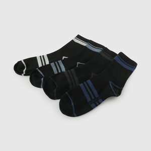 Pack Cuatro Calcetín Negro De Niño Avance talla 23/25 a 34/37